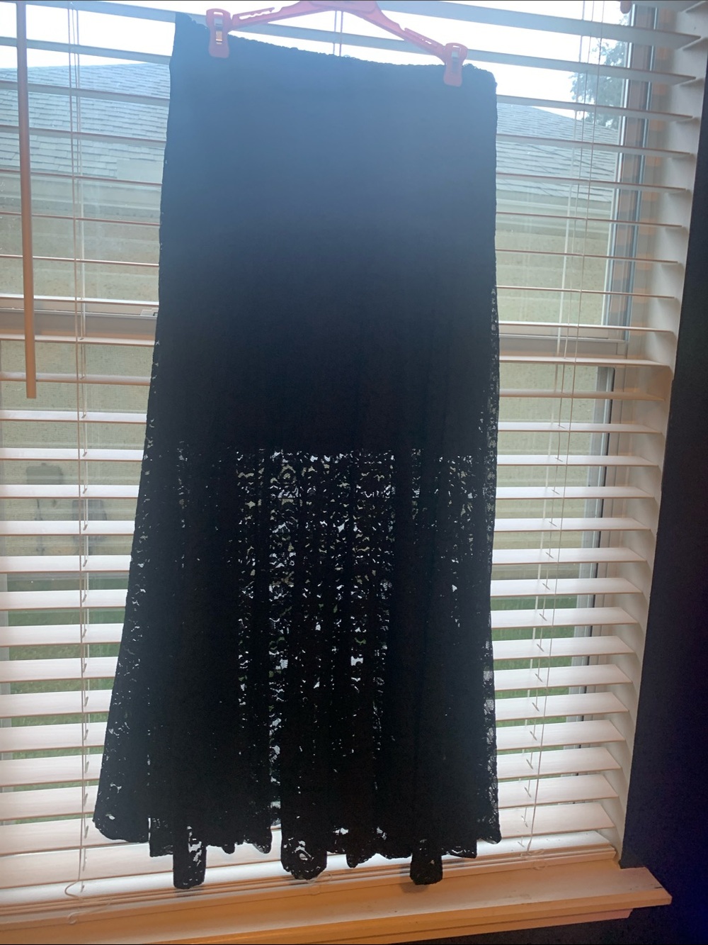 Vici Black Lace Maxi Skirt